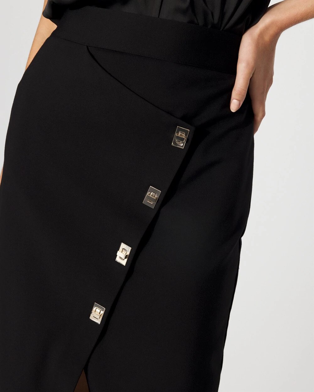 1686-Asymmetrical-Faux-Wrap-Pencil-Skirt-Black-4.jpg Asymmetrical Faux-Wrap Pencil Skirt Black