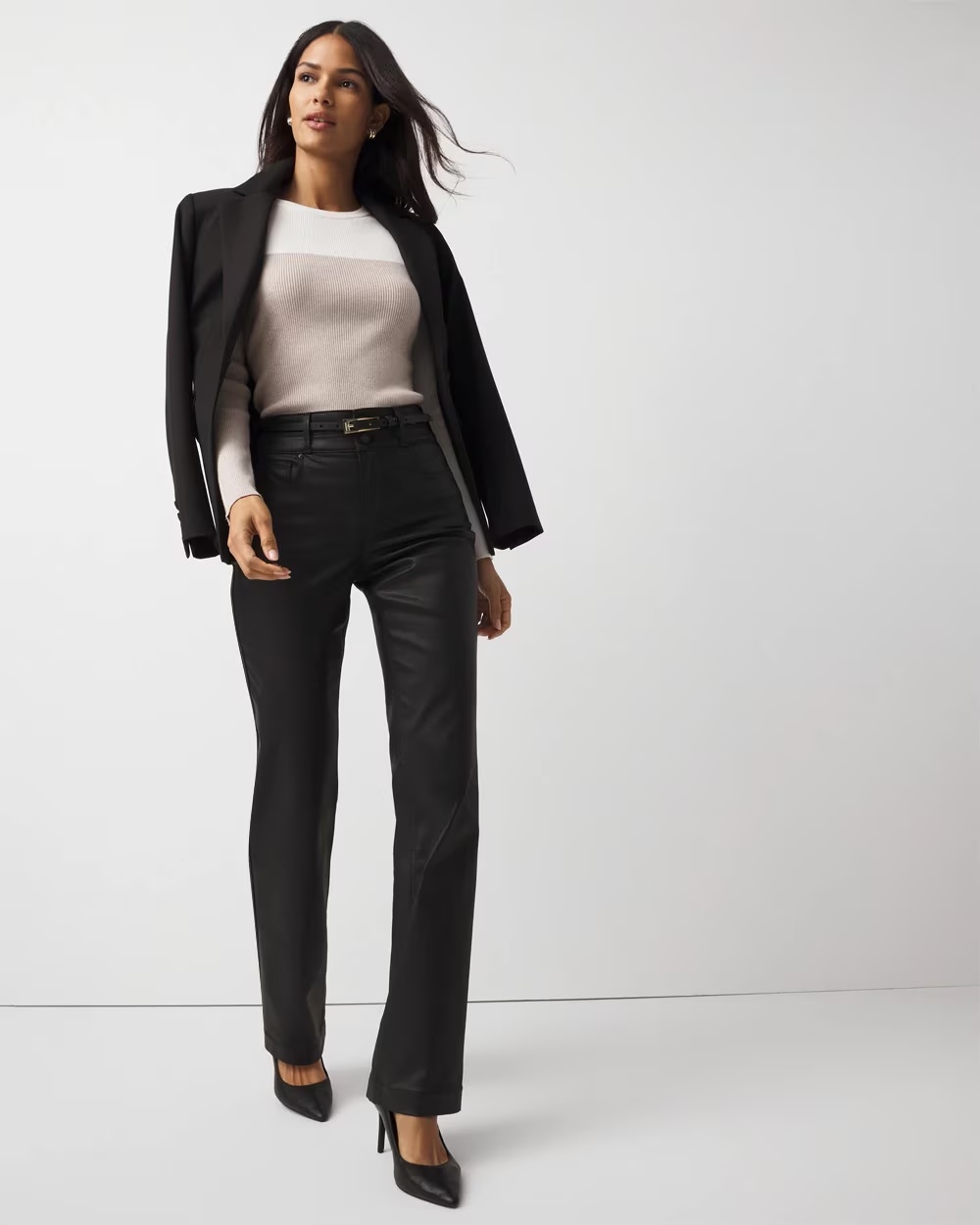 Coated Trouser Jean Vegas Coated Black