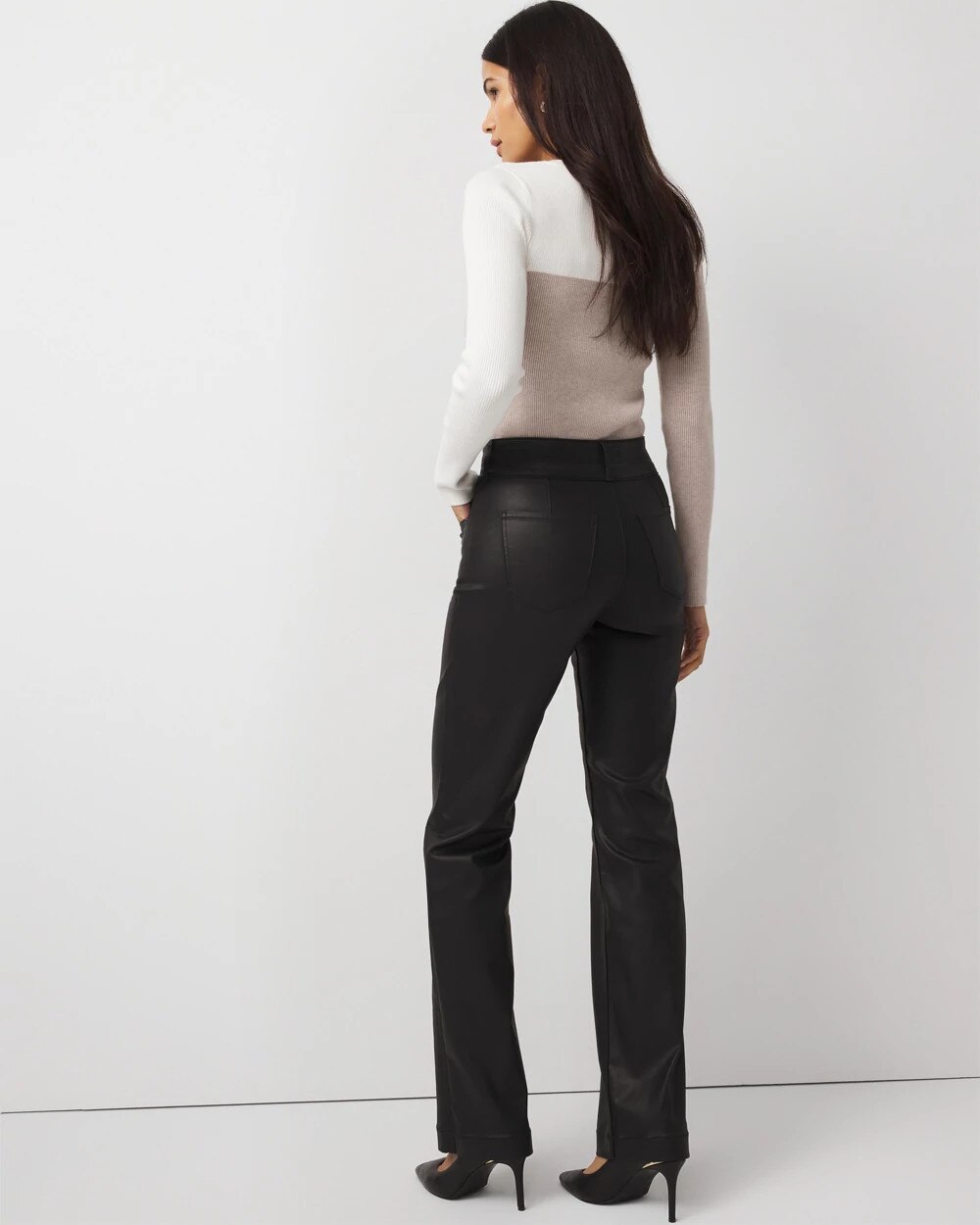 Coated Trouser Jean Vegas Coated Black