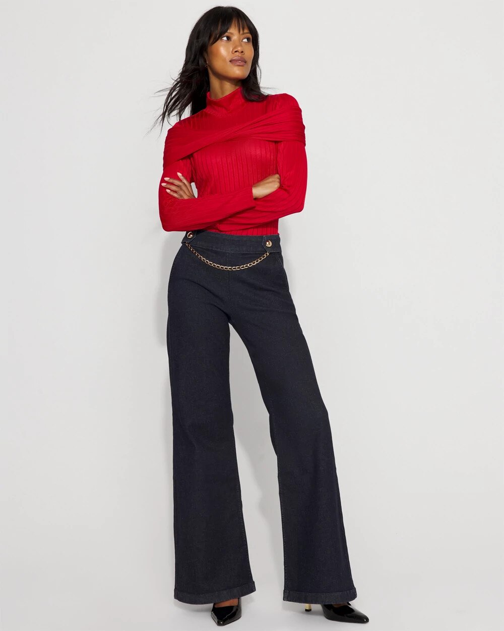 2249-Petite-Convertible-Mockneck-Rib-Knit-Top-Ruby-Rush-5.jpg Petite Convertible Mockneck Rib Knit Top Ruby Rush