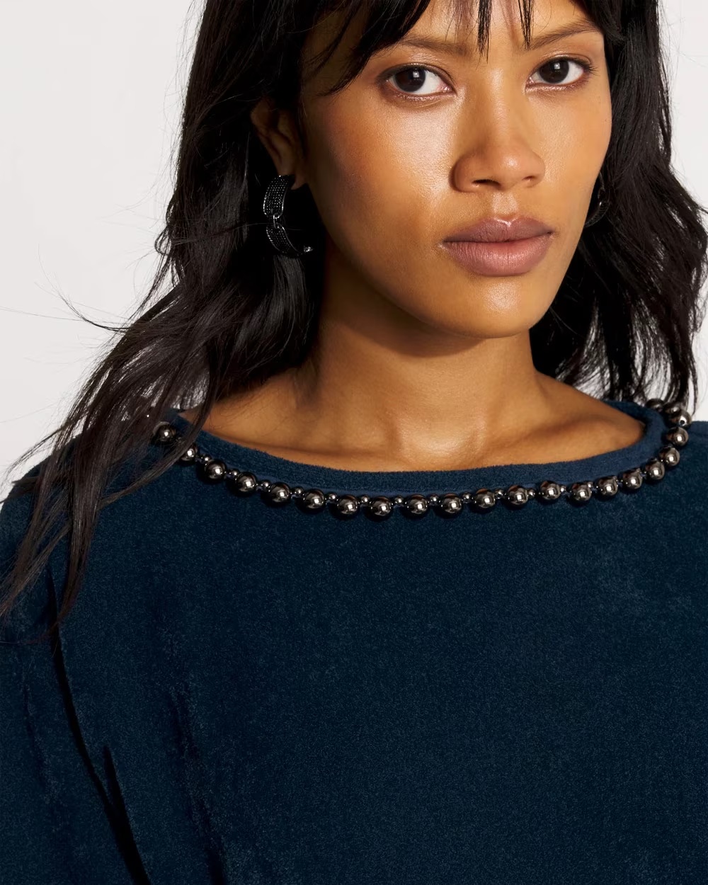 2312-Embellished-Dolman-Chenille-Sweater-River-Teal-3.jpg Embellished Dolman Chenille Sweater River Teal
