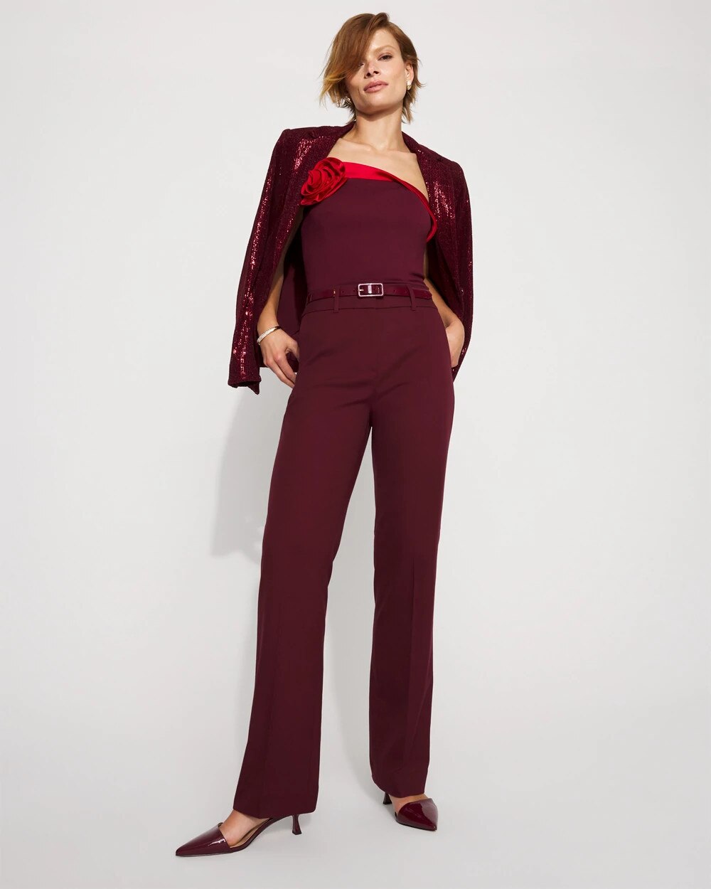 2860-Extra-High-Rise-Riley-Twill-Trouser-Refined-Red-5.jpg Extra High Rise Riley Twill Trouser Refined Red
