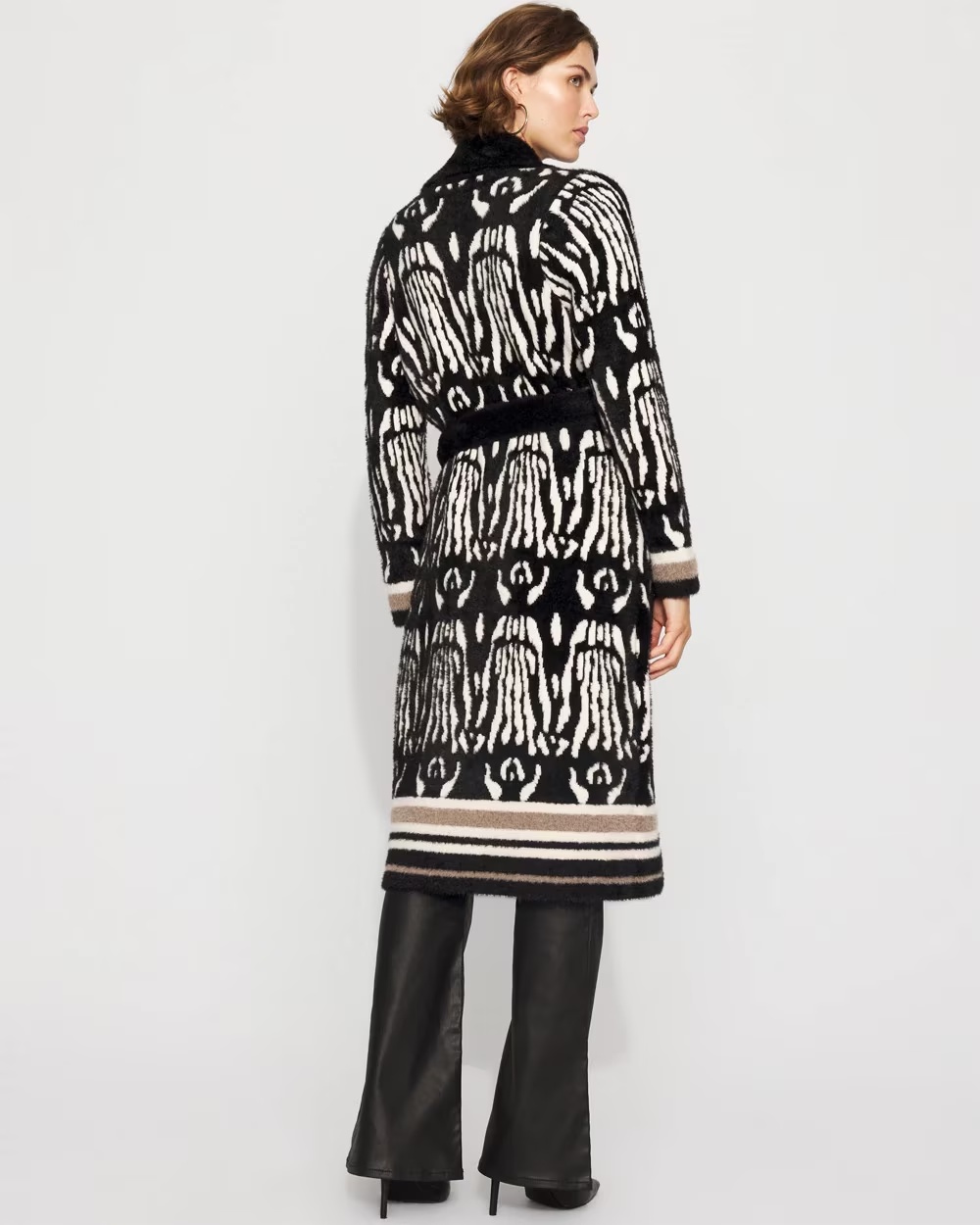 3603-Jacquard-Long-Sweater-Coat-Abstract-Stamp-Black-4.jpg Jacquard Long Sweater Coat Abstract Stamp Black