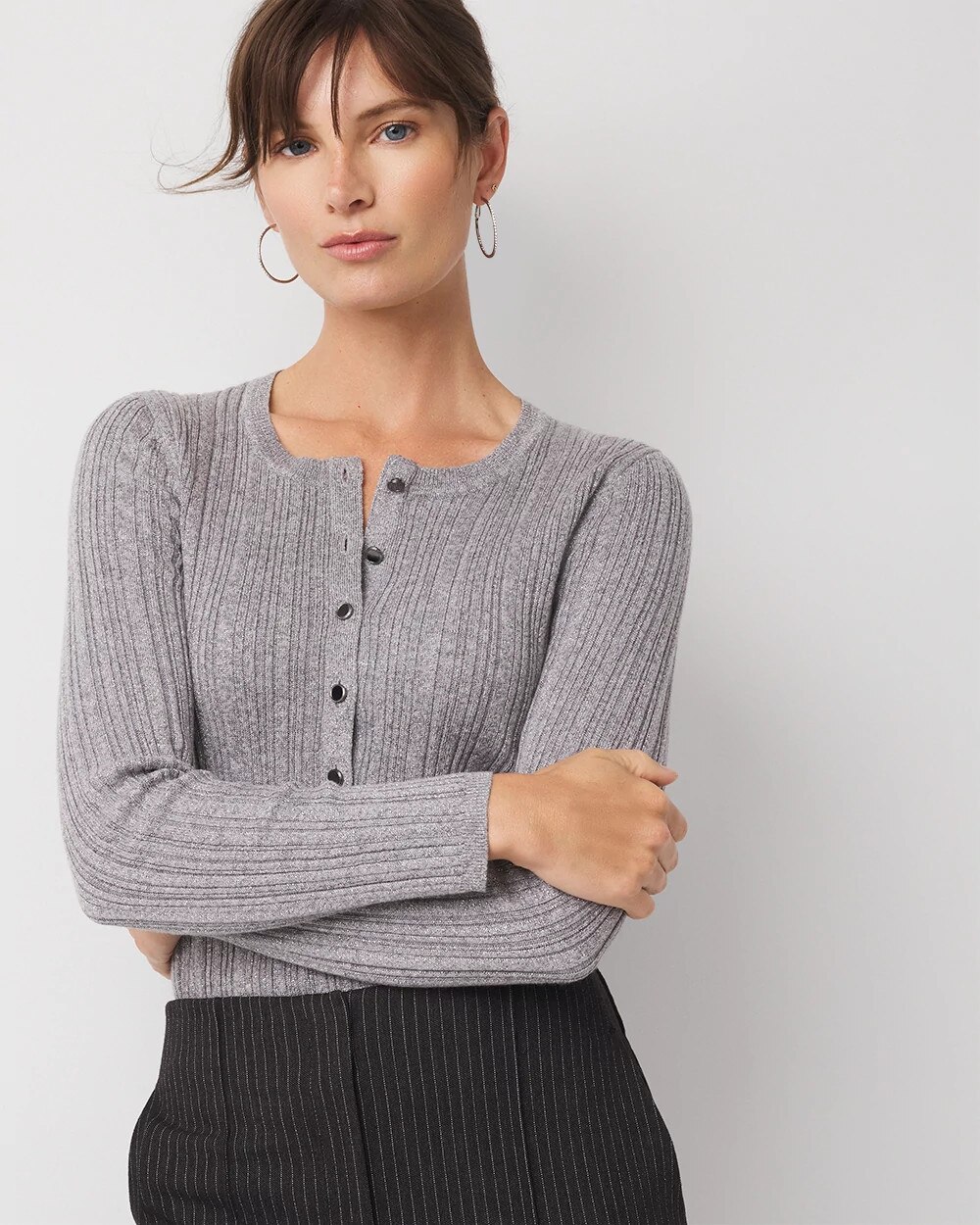 3671-Lurex-Henley-Sweater-Hthr-Night-Smoke-Shimmer-1.jpg Lurex Henley Sweater Hthr Night Smoke Shimmer