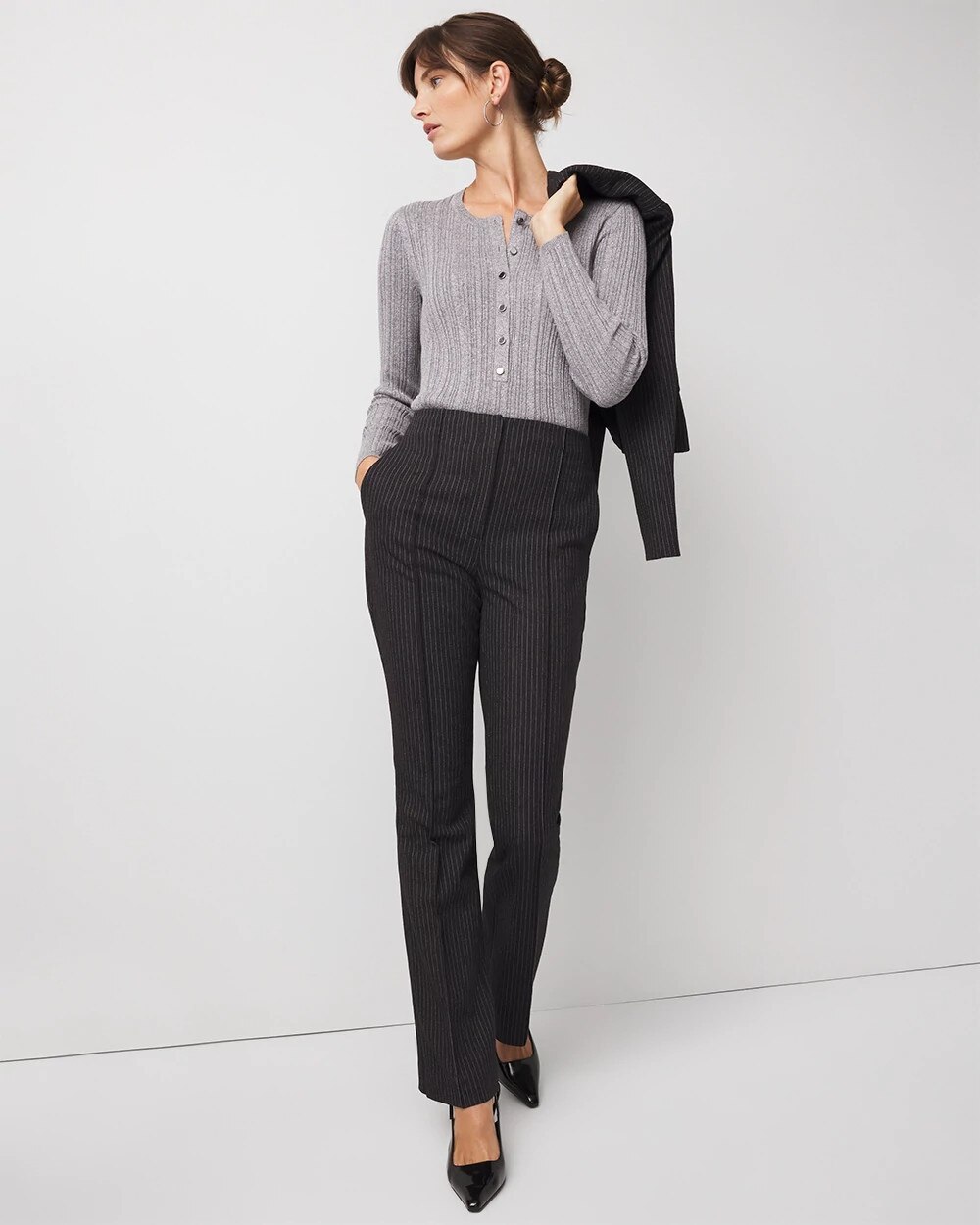 3671-Lurex-Henley-Sweater-Hthr-Night-Smoke-Shimmer-4.jpg Lurex Henley Sweater Hthr Night Smoke Shimmer