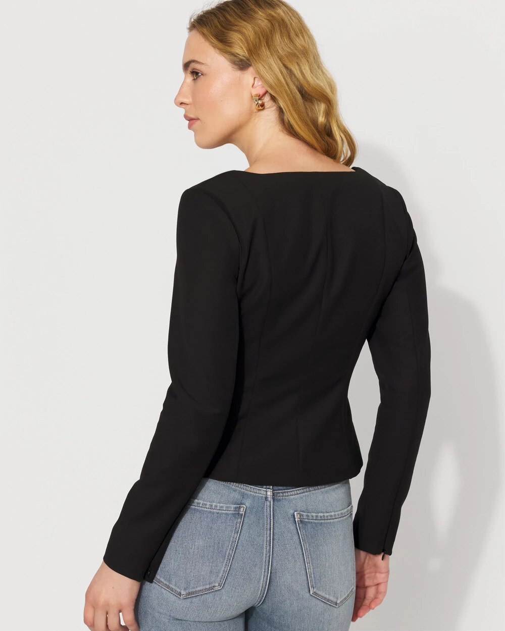 4262-Button-Front-Tailored-Top-Black-4.jpg Button-Front Tailored Top Black