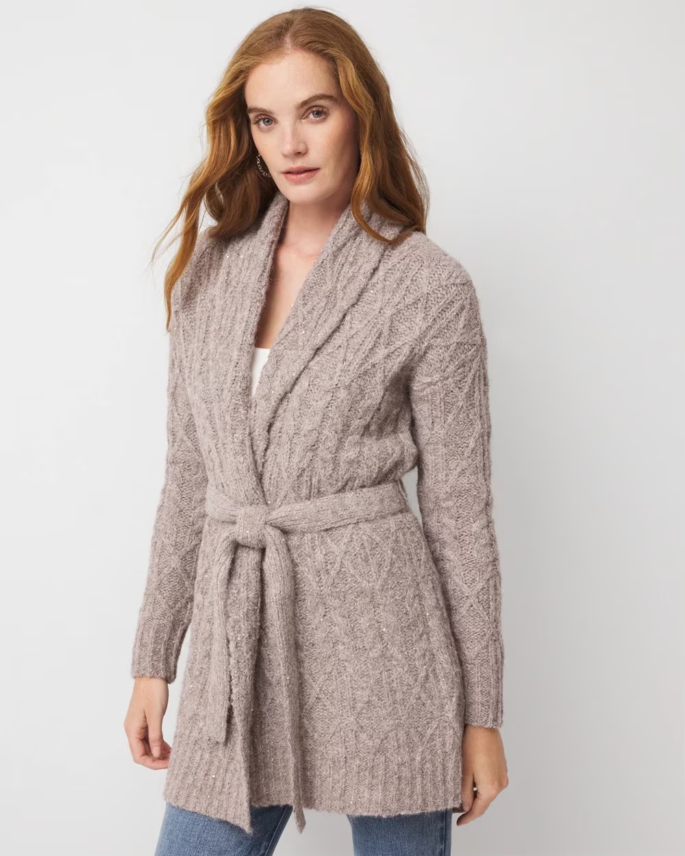 4704-Sequin-Cable-Knit-Sweater-Jacket-Studio-Gray-Sequin-1.jpg Sequin Cable Knit Sweater Jacket Studio Gray Sequin