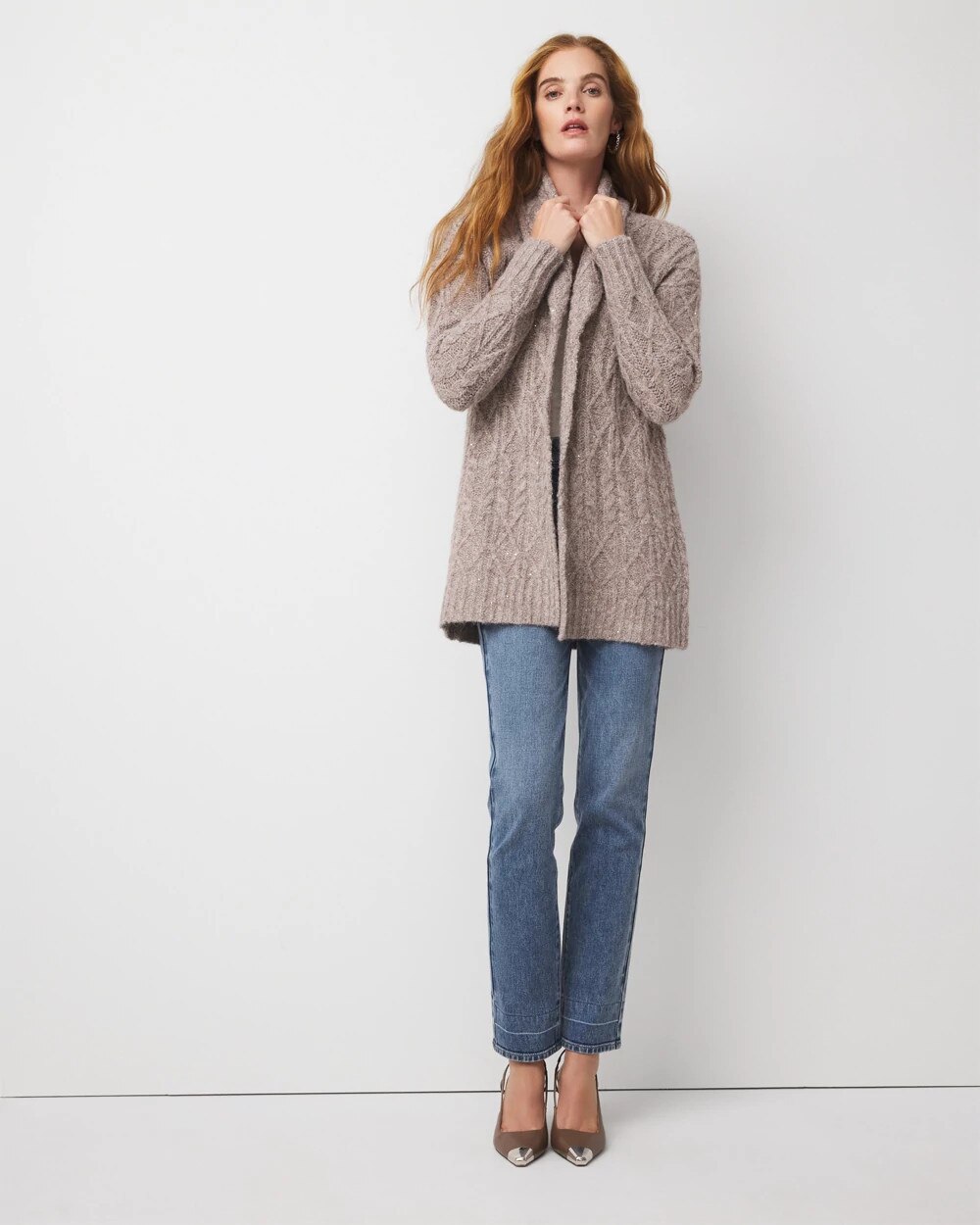 4704-Sequin-Cable-Knit-Sweater-Jacket-Studio-Gray-Sequin-2.jpg Sequin Cable Knit Sweater Jacket Studio Gray Sequin