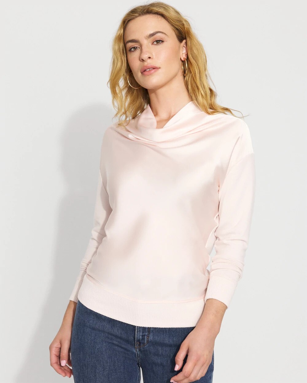 4919-Satin-Mix-Snit-Top-Plie-Pink-1.jpg Satin Mix Snit Top Plie Pink