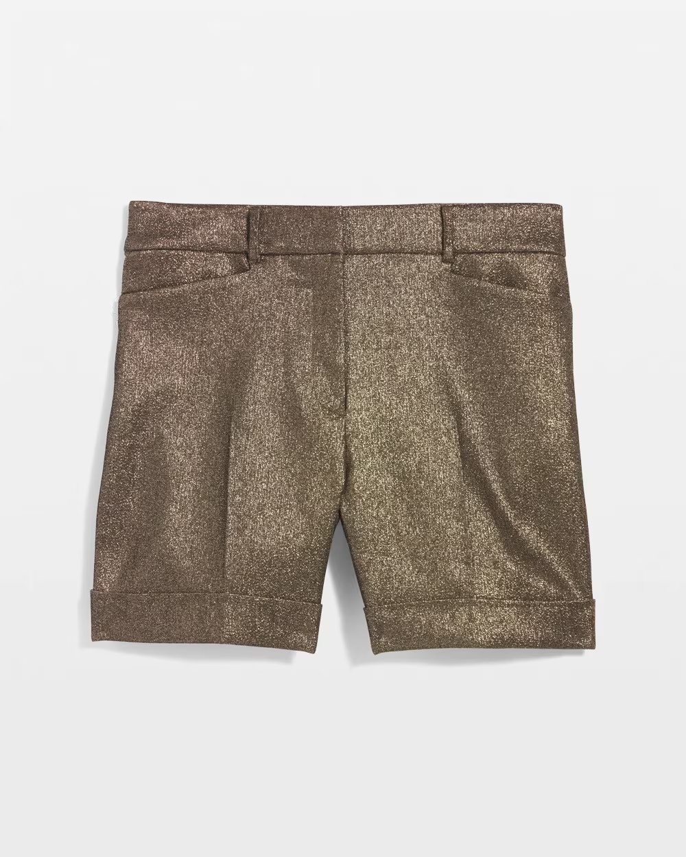 5179-Shimmery-High-Rise-Tailored-Shorts-Shimmering-Gold-5.jpg Shimmery High Rise Tailored Shorts Shimmering Gold