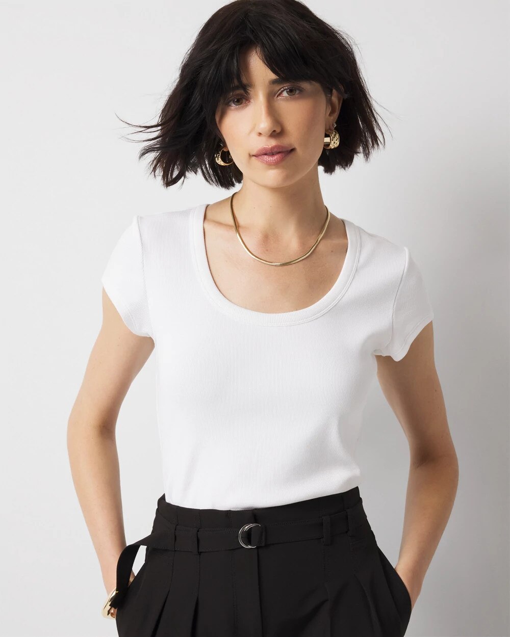 5458-WHBMFORME-N-Ribbed-Stretch-Scoop-Neck-Tee-White-1.jpg WHBMFORME‚Ñ?Ribbed Stretch Scoop Neck Tee White