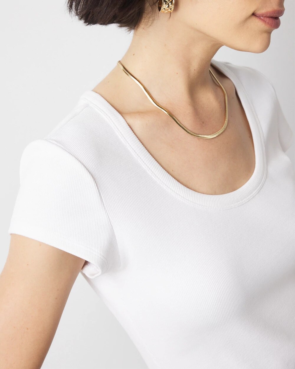5458-WHBMFORME-N-Ribbed-Stretch-Scoop-Neck-Tee-White-3.jpg WHBMFORME‚Ñ?Ribbed Stretch Scoop Neck Tee White