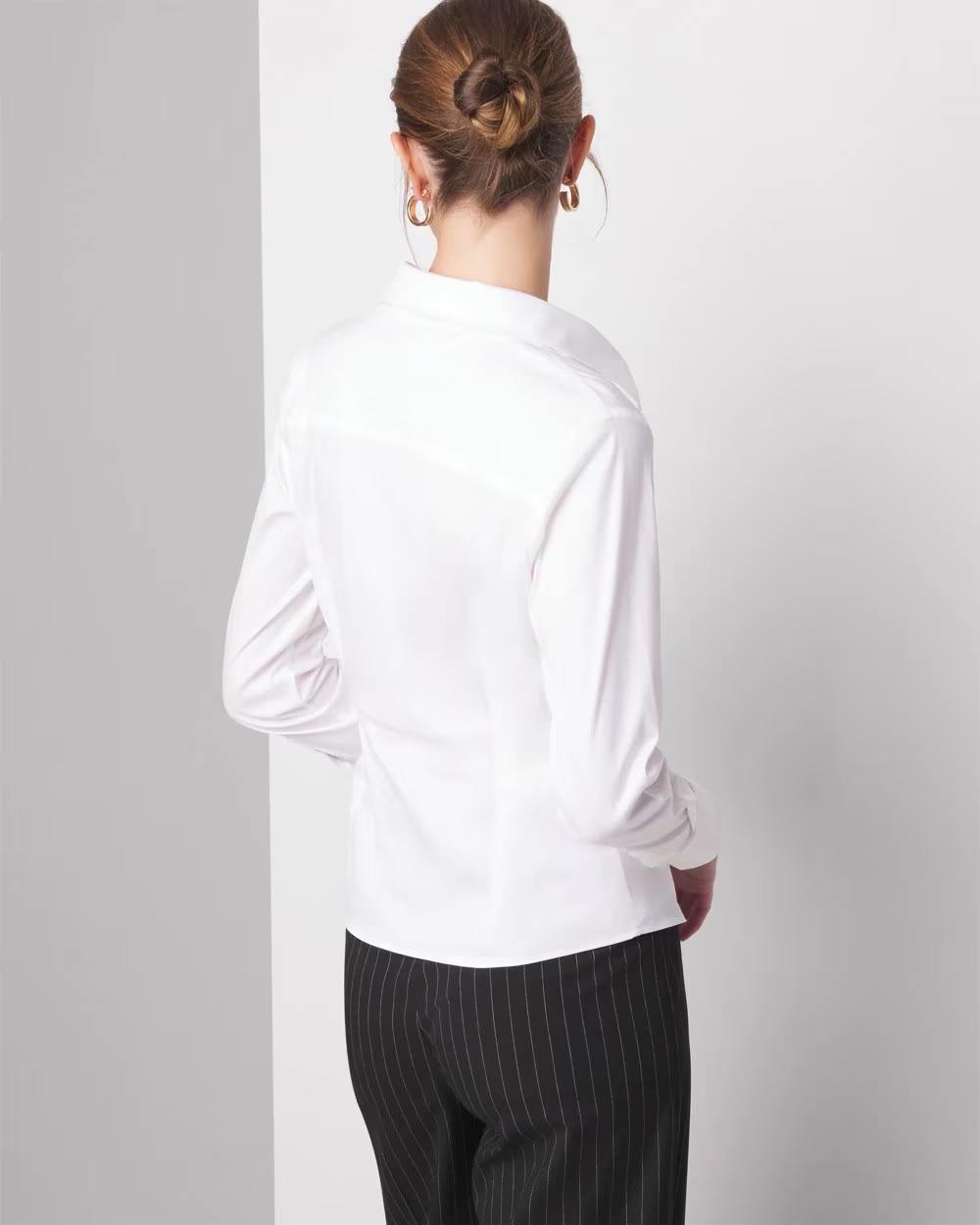 5811-Petite-Long-Sleeve-Surplice-Poplin-Shirt-White-4.jpg Petite Long Sleeve Surplice Poplin Shirt White