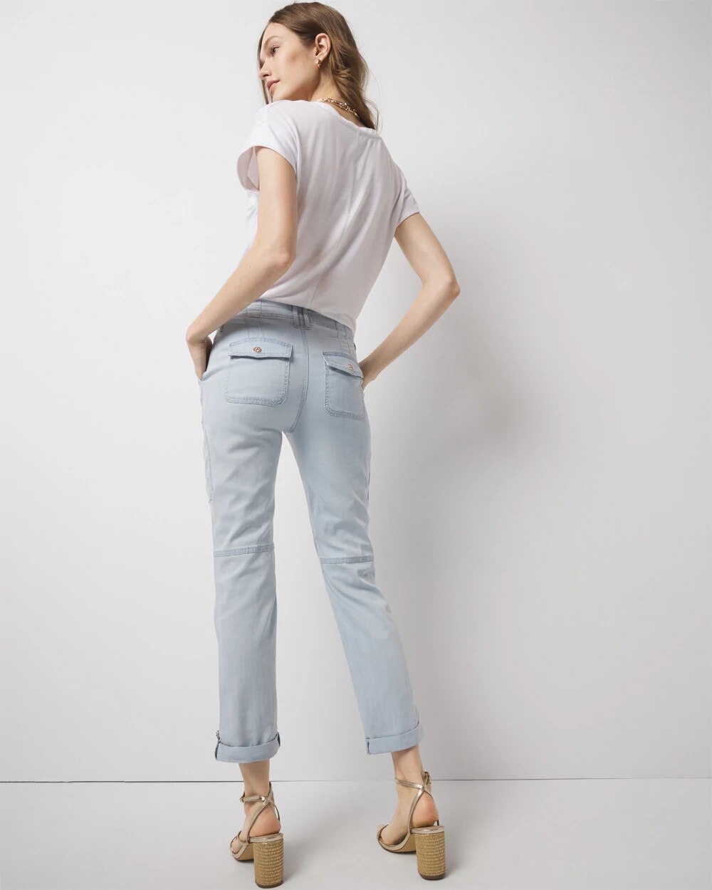 Mid-Rise Pret-A-Pedi Straight Cropped Pant Drava Antique