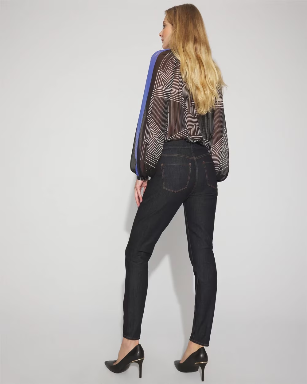 Mid-Rise Skinny Jean Midnight Rinse Wash