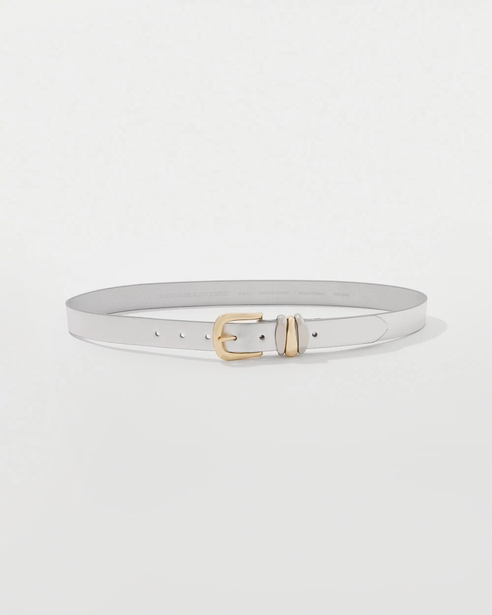 Metallic Belt Silver