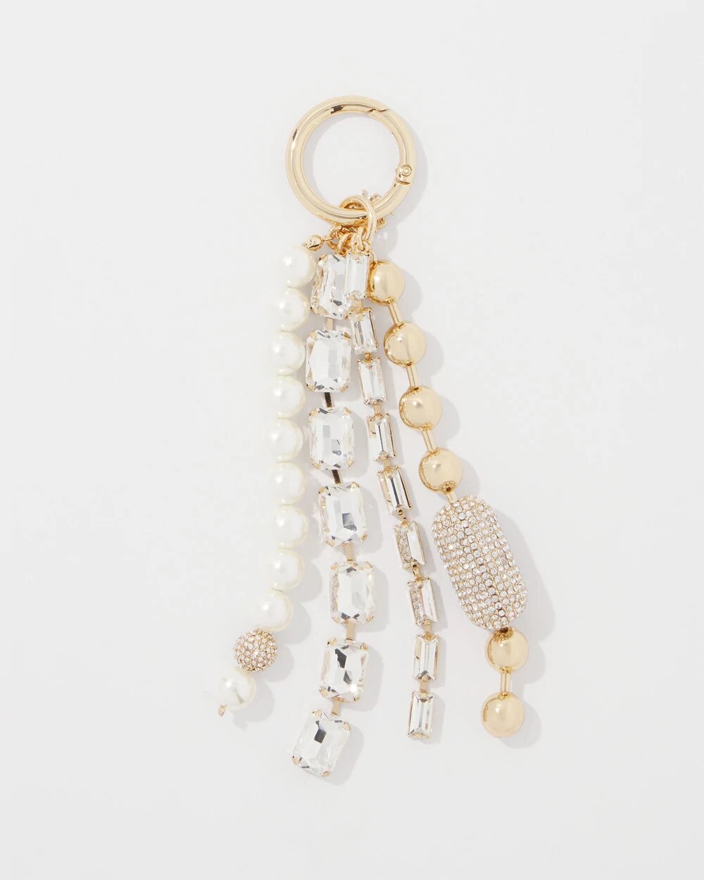 Mixed Metal Bag Charm Gold w Silver