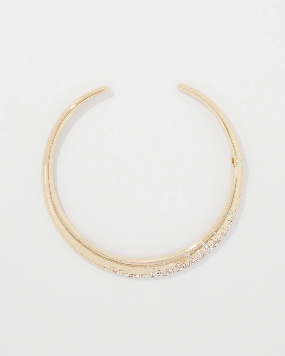 Dusted Pav√© Collar Necklace Gold