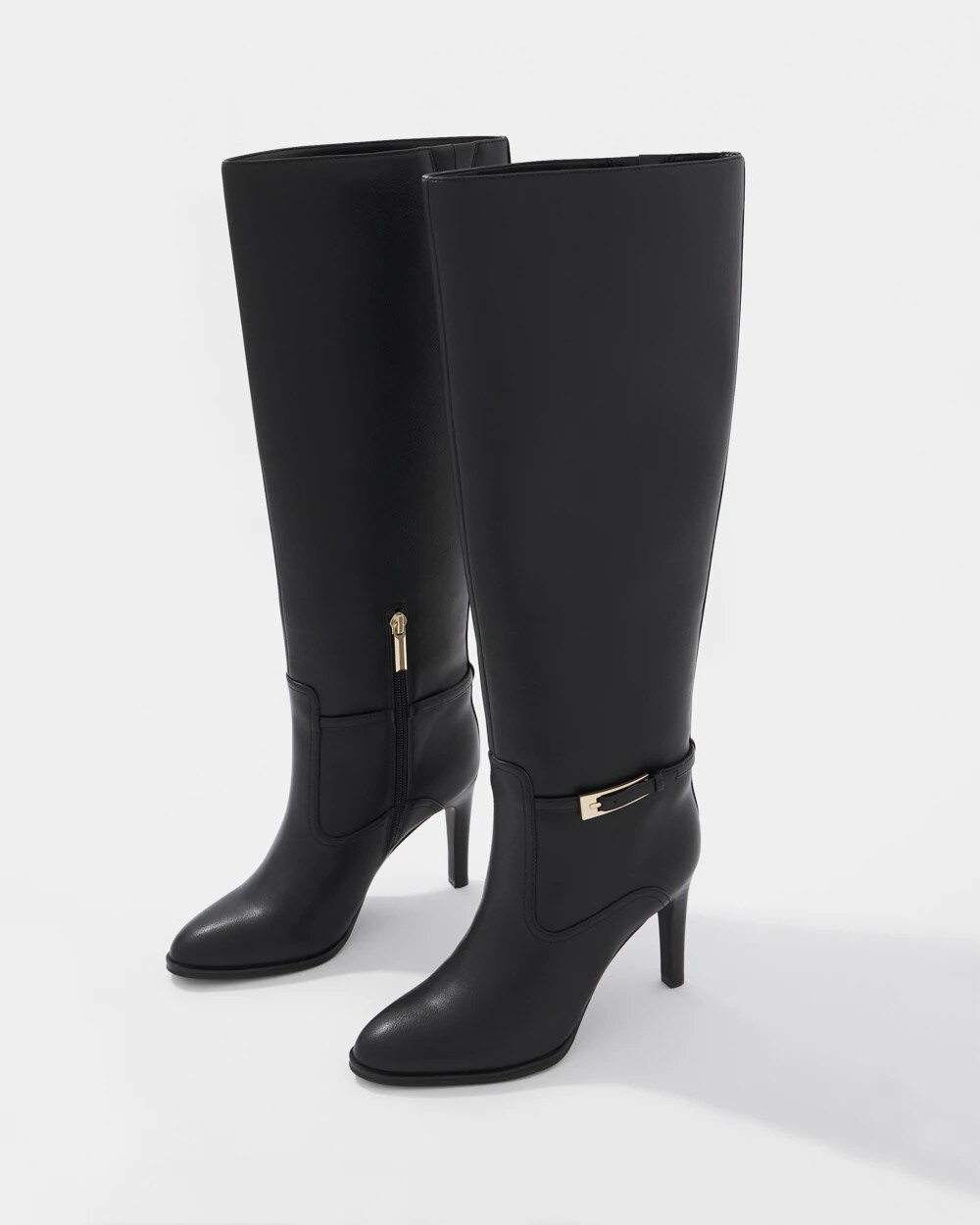 6114-Tall-Single-Buckle-Boot-Black-1.jpg Tall Single Buckle Boot Black