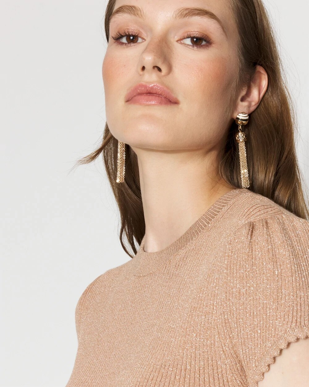 Gold Tassel Earrings Gold