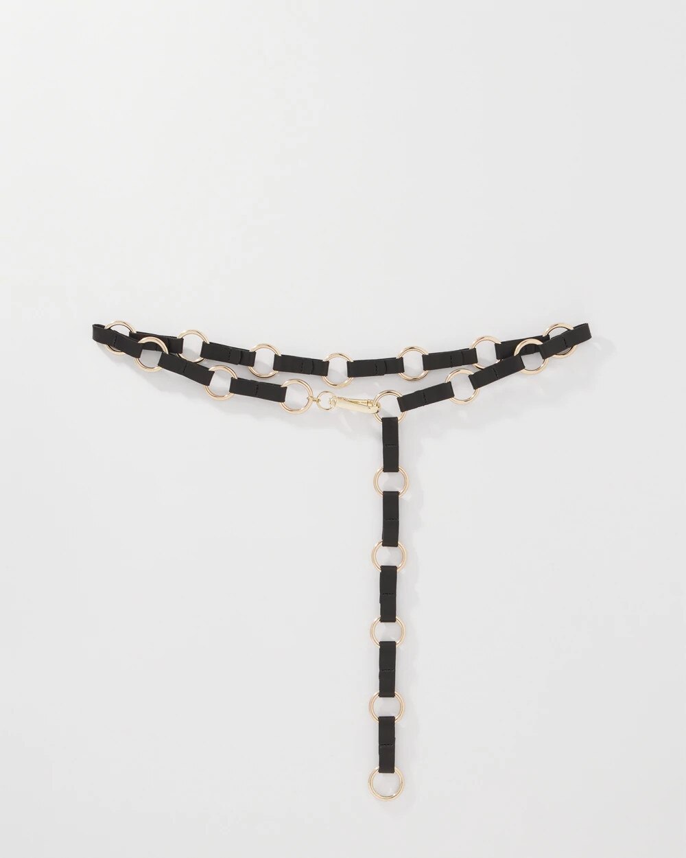Adjustable Chain Waist Belt Black