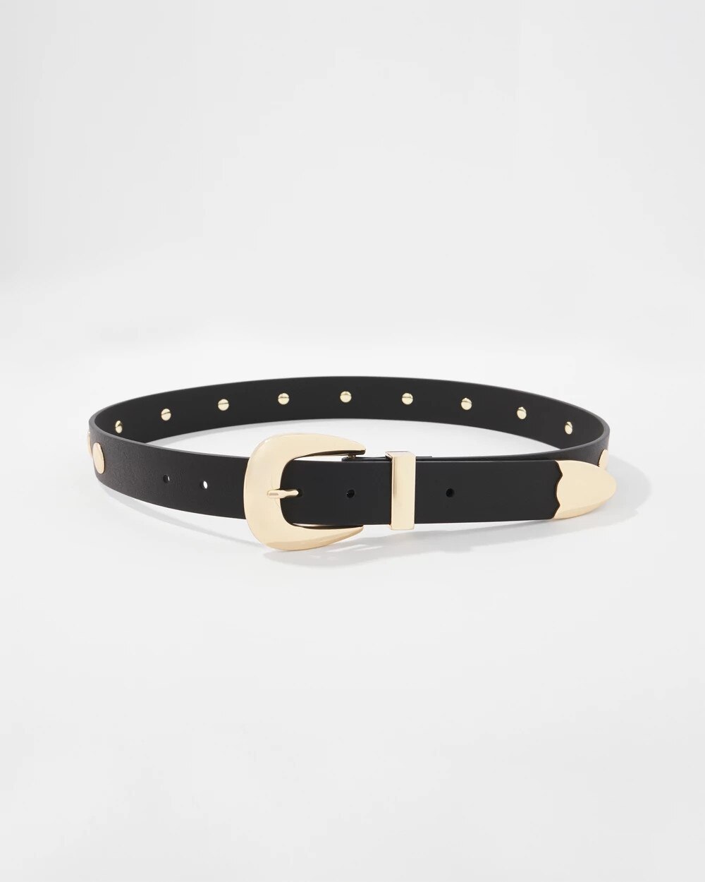 6486-Gold-Studded-Denim-Belt-Black-2.jpg Gold Studded Denim Belt Black
