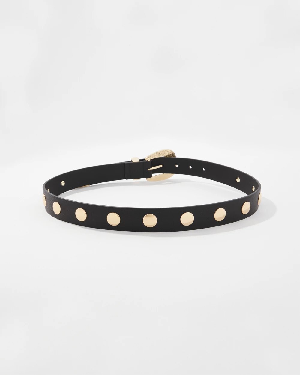 6486-Gold-Studded-Denim-Belt-Black-3.jpg Gold Studded Denim Belt Black