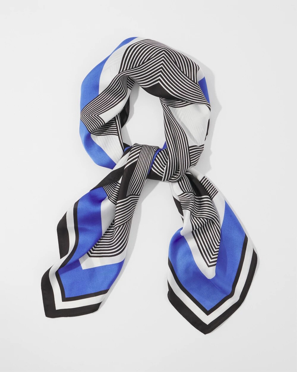 6533-Geometric-Print-Square-Scarf-Diamond-Trace-Black-2.jpg Geometric Print Square Scarf Diamond Trace Black