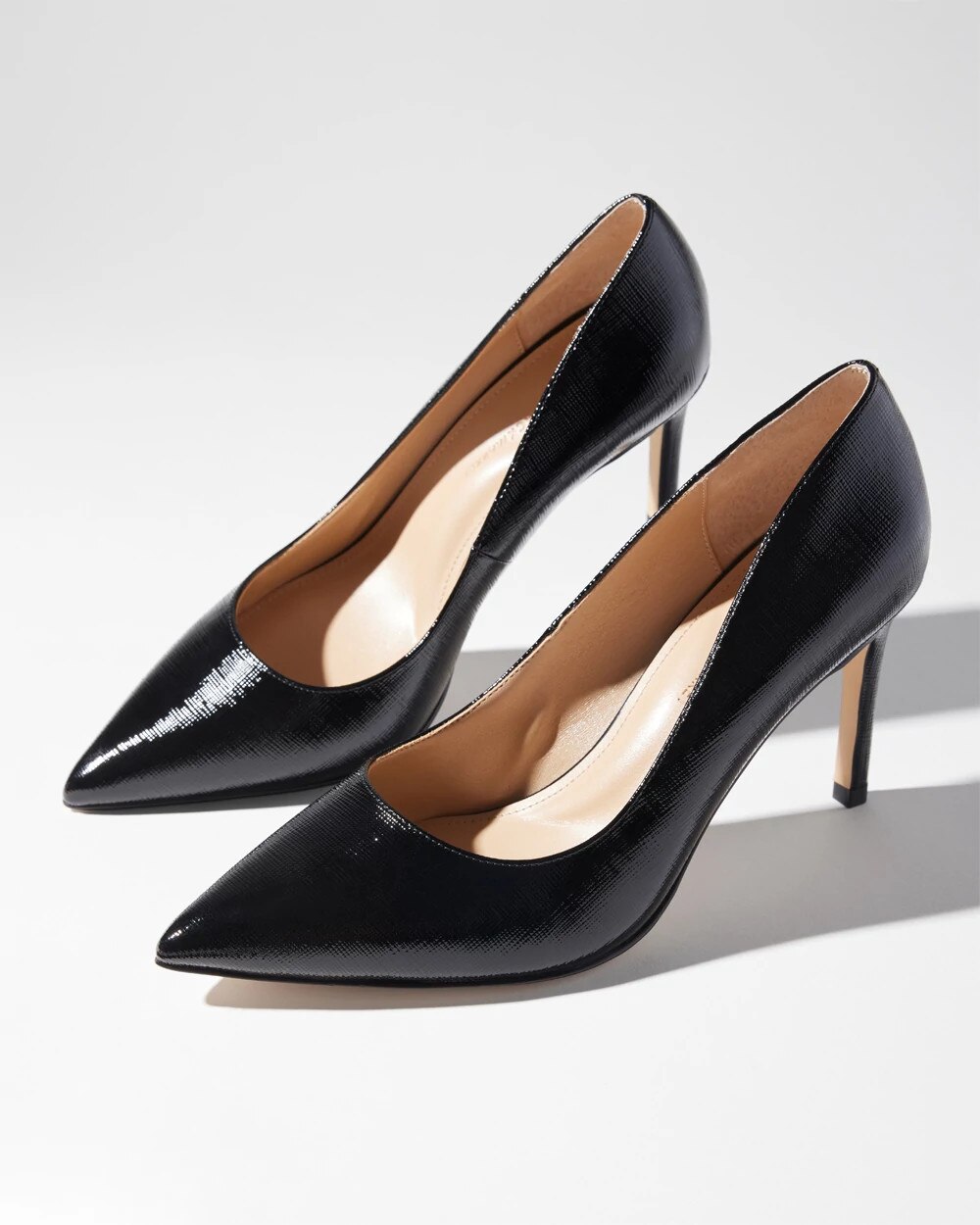 Saffiano Comfort Pump Black