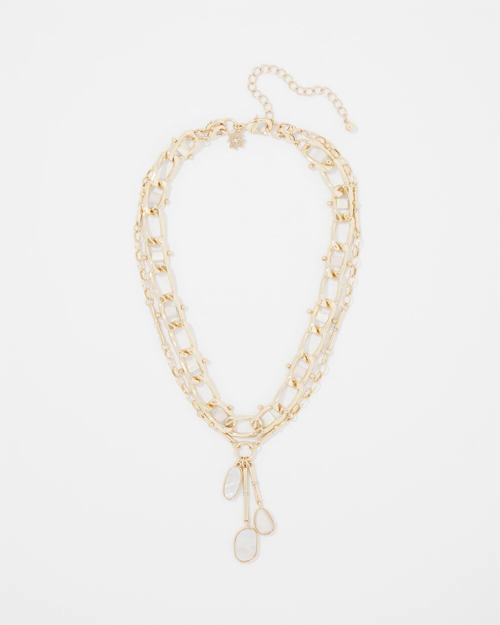 Mother of Pearl Charm Necklace Mother of Pearl