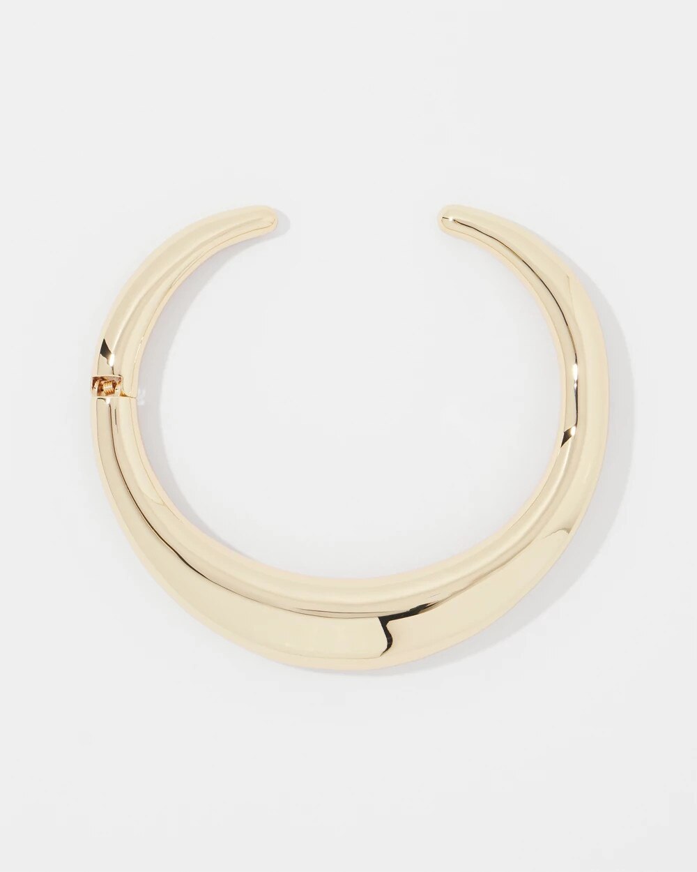 6764-Gold-Sculptural-Hinged-Collar-Gold-2.jpg Gold Sculptural Hinged Collar Gold