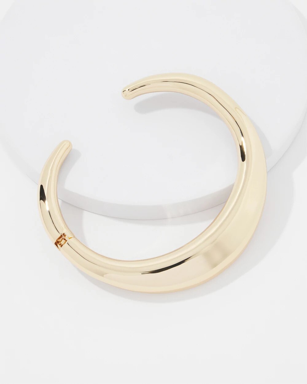 6764-Gold-Sculptural-Hinged-Collar-Gold-3.jpg Gold Sculptural Hinged Collar Gold