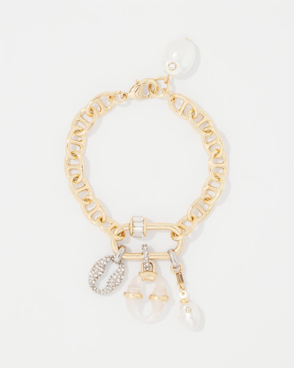 Mariner Links Charm Bracelet Gold