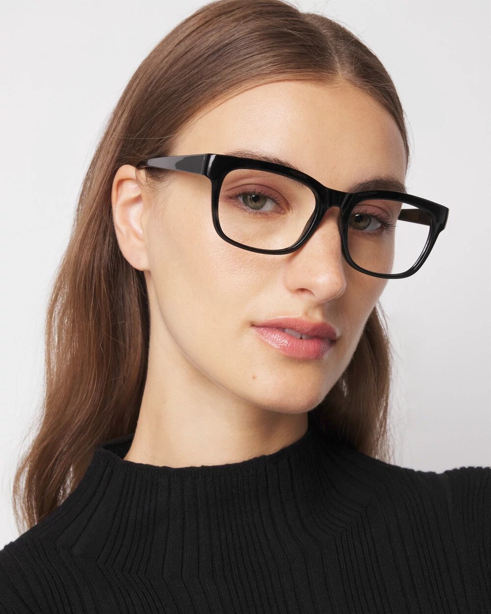 Black Rectangular Reading Glasses Black