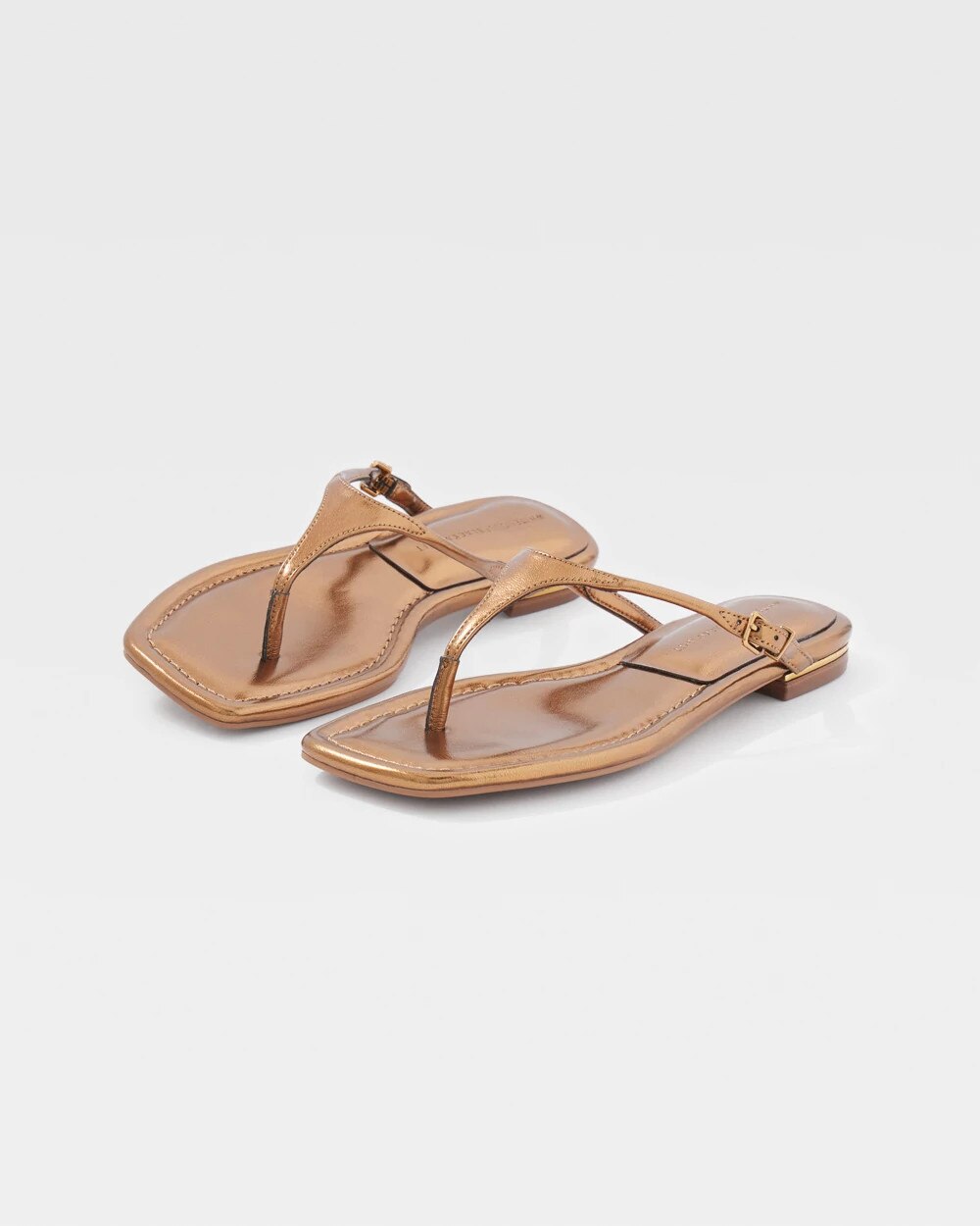 Copper Metallic Heel Sandal Copper