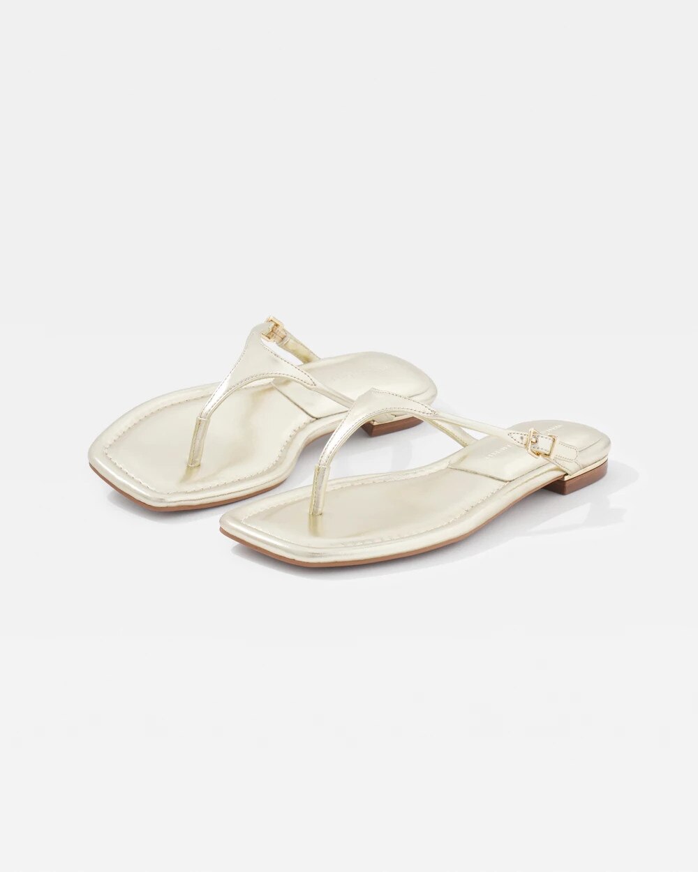 Gold Metallic Heel Sandal Gold