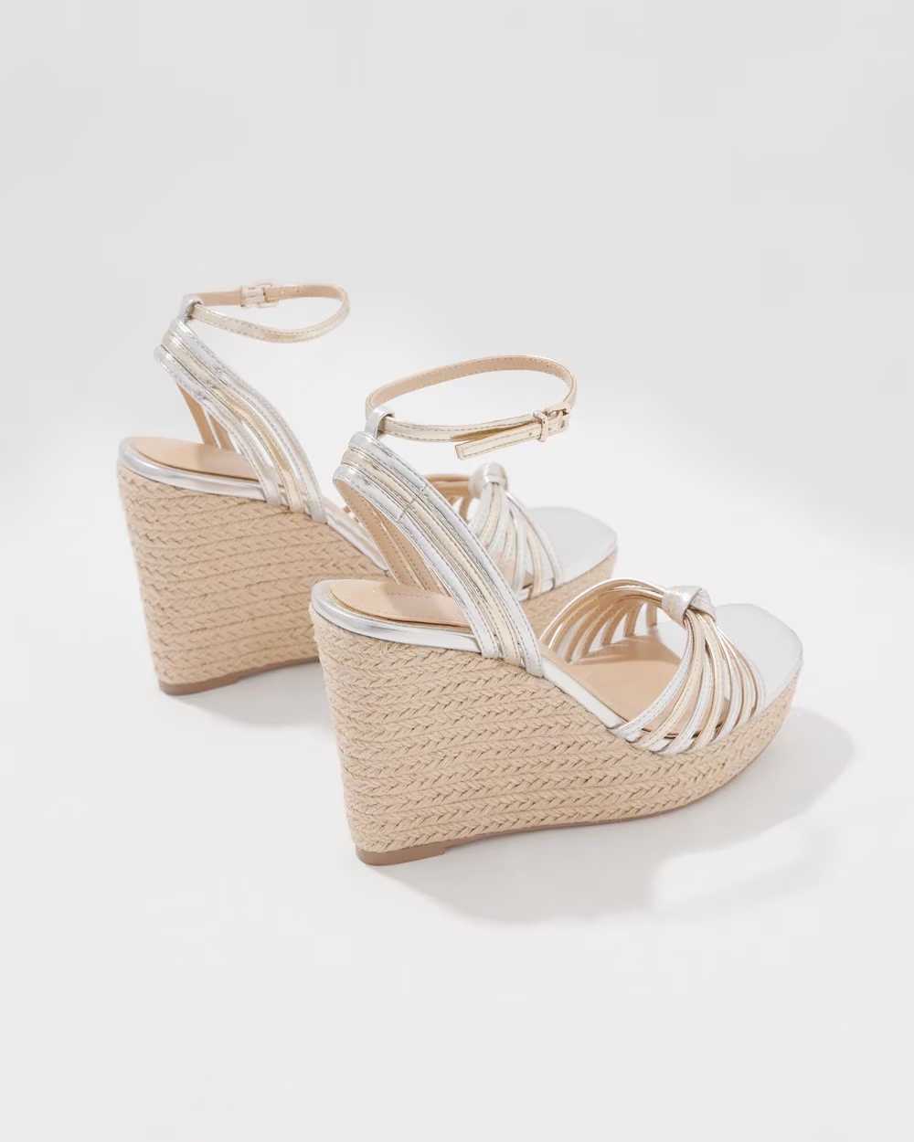7356-Gold-Silver-High-Heel-Wedge-Gold-w-Silver-3.jpg Gold + Silver High Heel Wedge Gold w Silver
