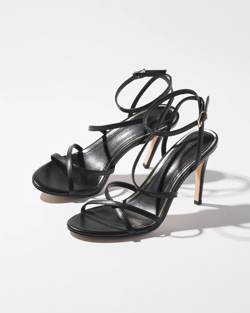 Strappy Heeled Sandals Black