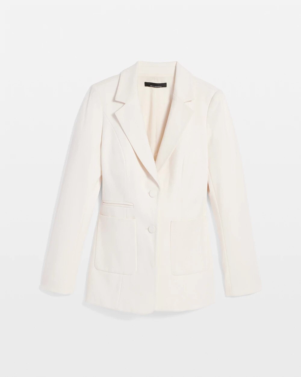 7574-Double-Pocket-Belted-Blazer-Antique-White-5.jpg Double-Pocket Belted Blazer Antique White