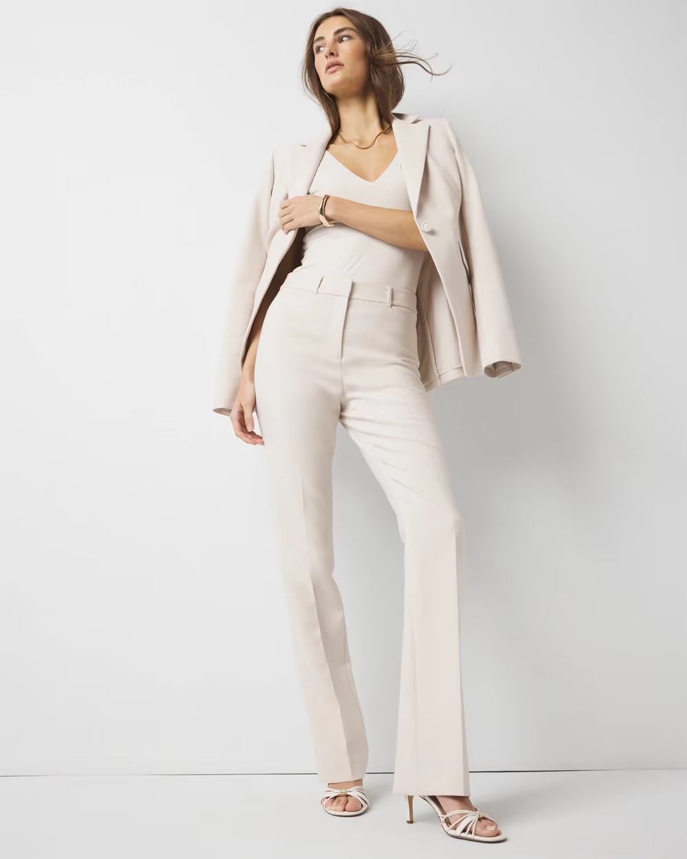 WHBM¬Æ Ines Slim Bootcut Pant Pearl Dust