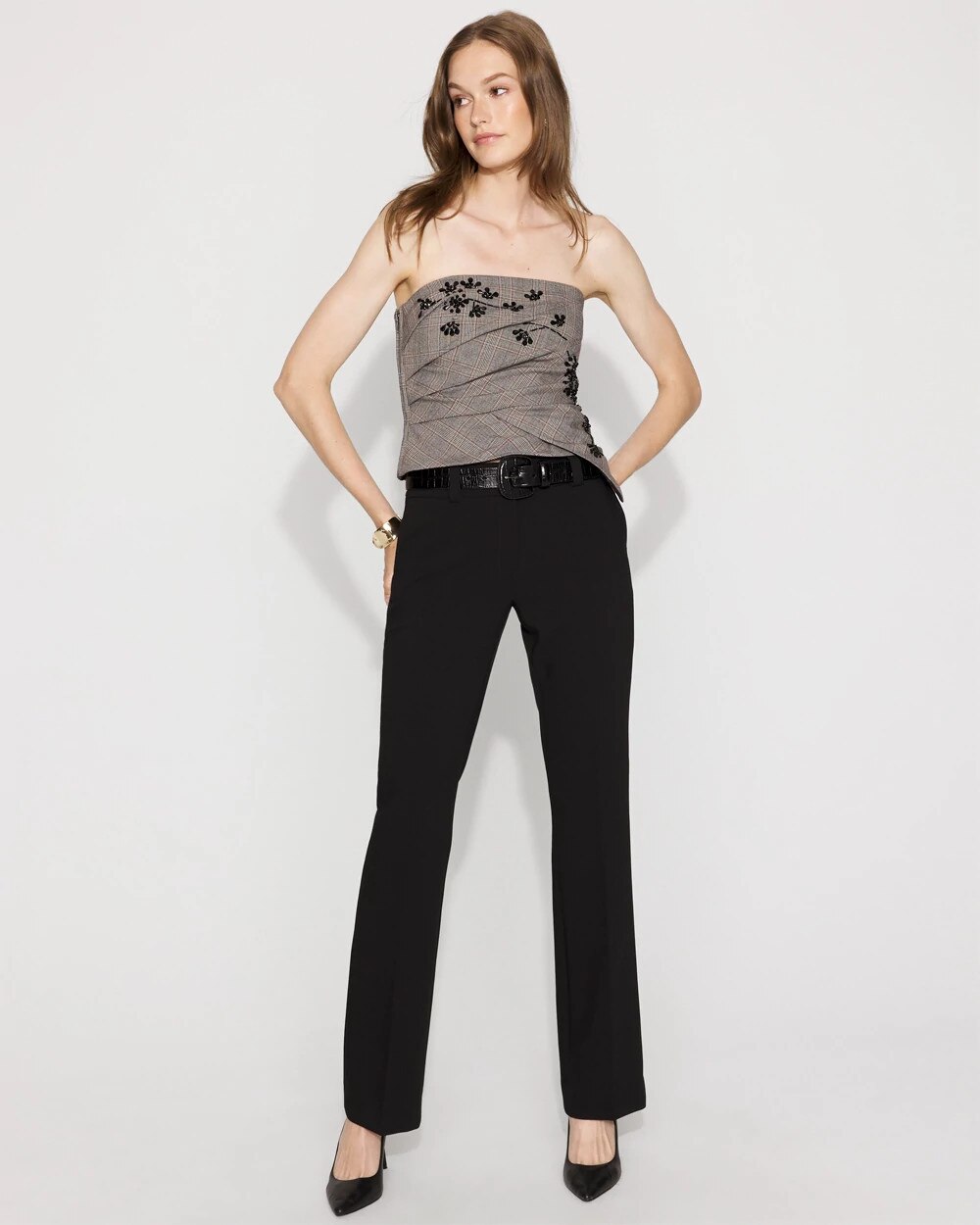 Mid-Rise Blake Slim Boot Pant Black