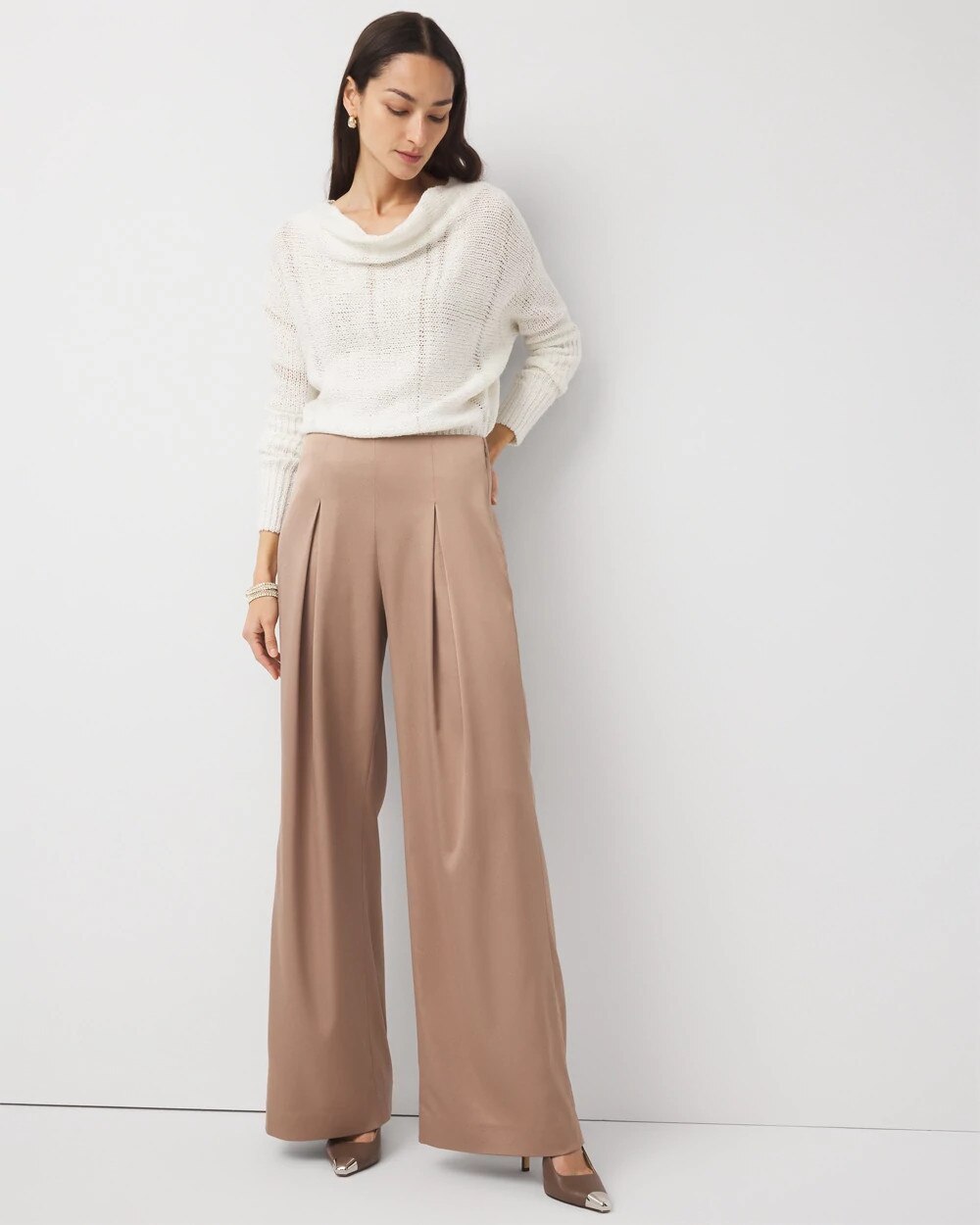 7739-Satin-Wide-Leg-Pant-Soft-Umber-1.jpg Satin Wide Leg Pant Soft Umber