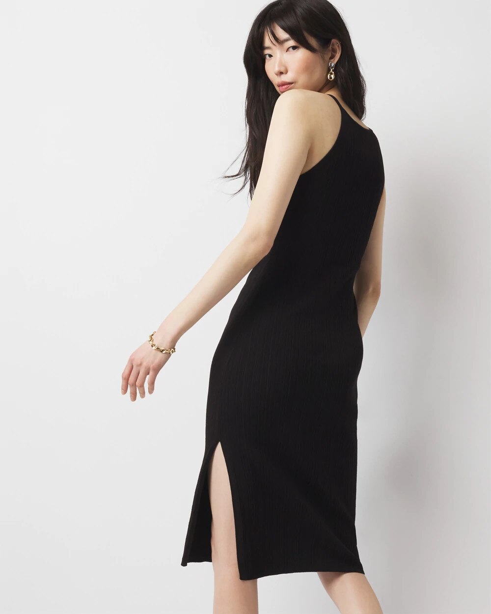 943-Halter-Sweater-Dress-Black-4.jpg Halter Sweater Dress Black